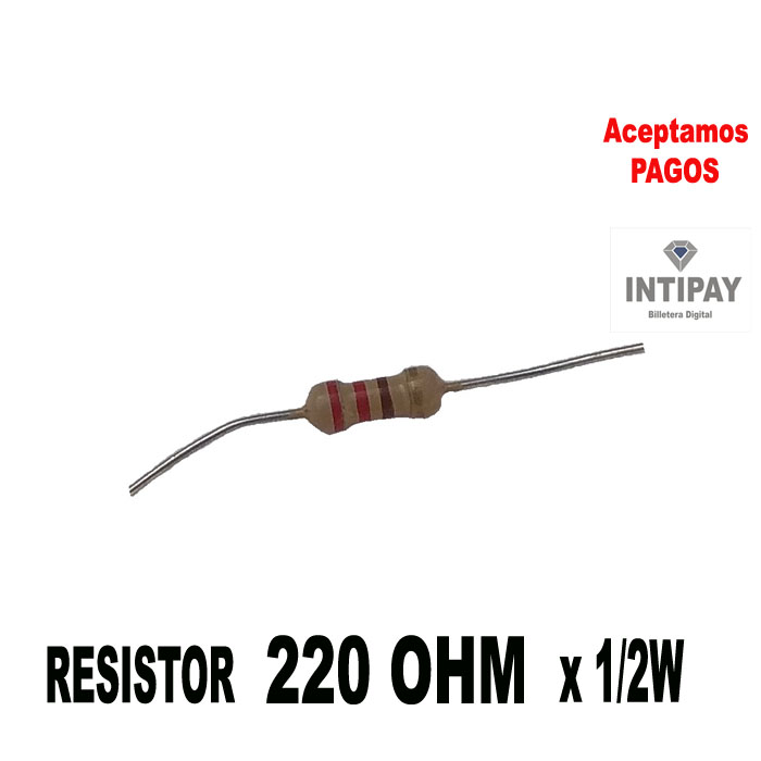 Resistor 220 OHM x medio watt